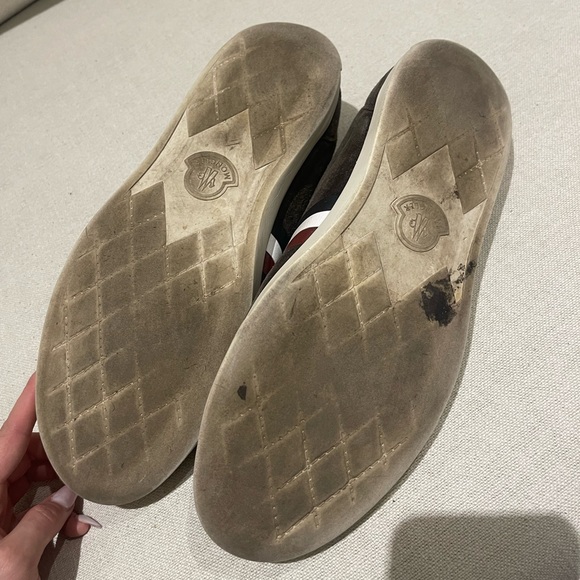MONCLER Grey Suede Sneakers - Picture 3 of 7